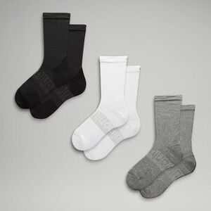 lululemon athletica Men's Socks in Black, White, and Gray